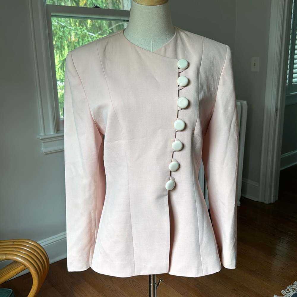 Vintage Christian Dior blush pink blazer